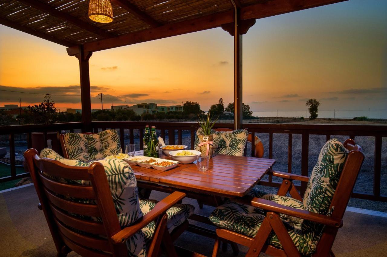 Mayia Sunset Sea Front House Gouves Heraklion Buitenkant foto
